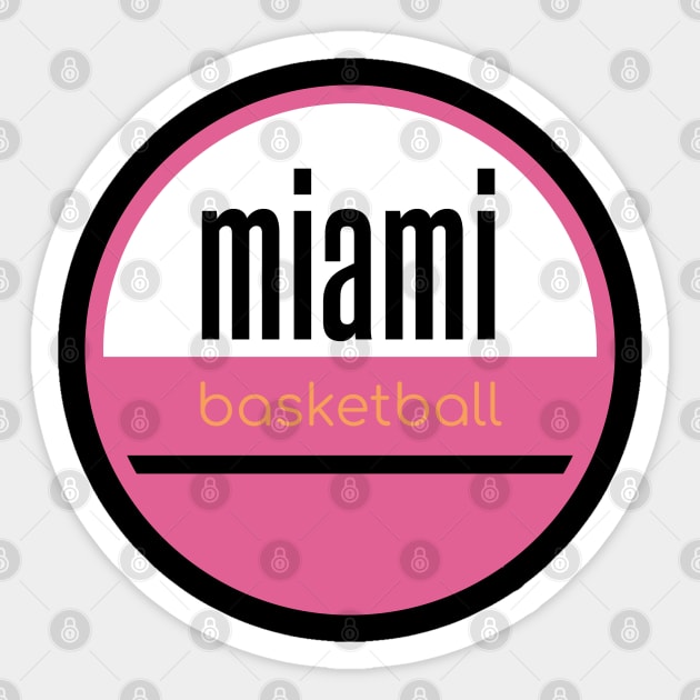 miami basketball Sticker by BVHstudio